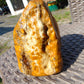588 gram Polished Indonesia Yellow Fragrance Amber for Healing FK16