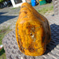 588 gram Polished Indonesia Yellow Fragrance Amber for Healing FK16