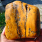 588 gram Polished Indonesia Yellow Fragrance Amber for Healing FK16