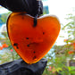 9 gr Heart Pendant 35x39x9mm Indonesia Amber for Healing 25N220