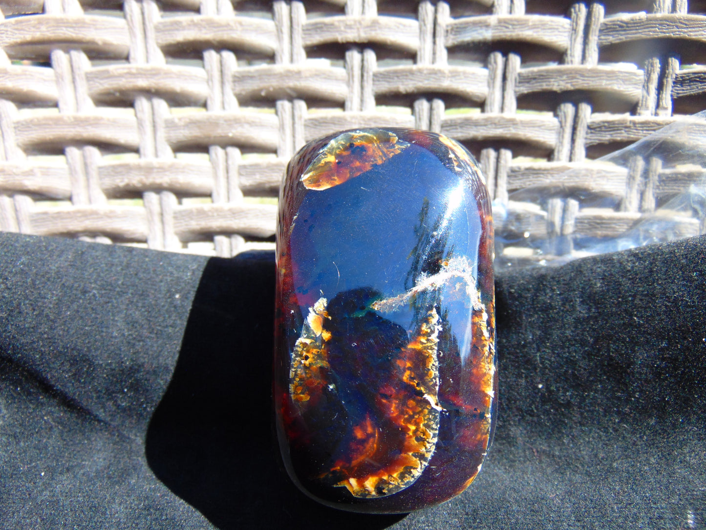 99 gram Shaped Square Block dilled Polished 10x9x9 cm Indonesia Blue Amber for Healing 26bf90