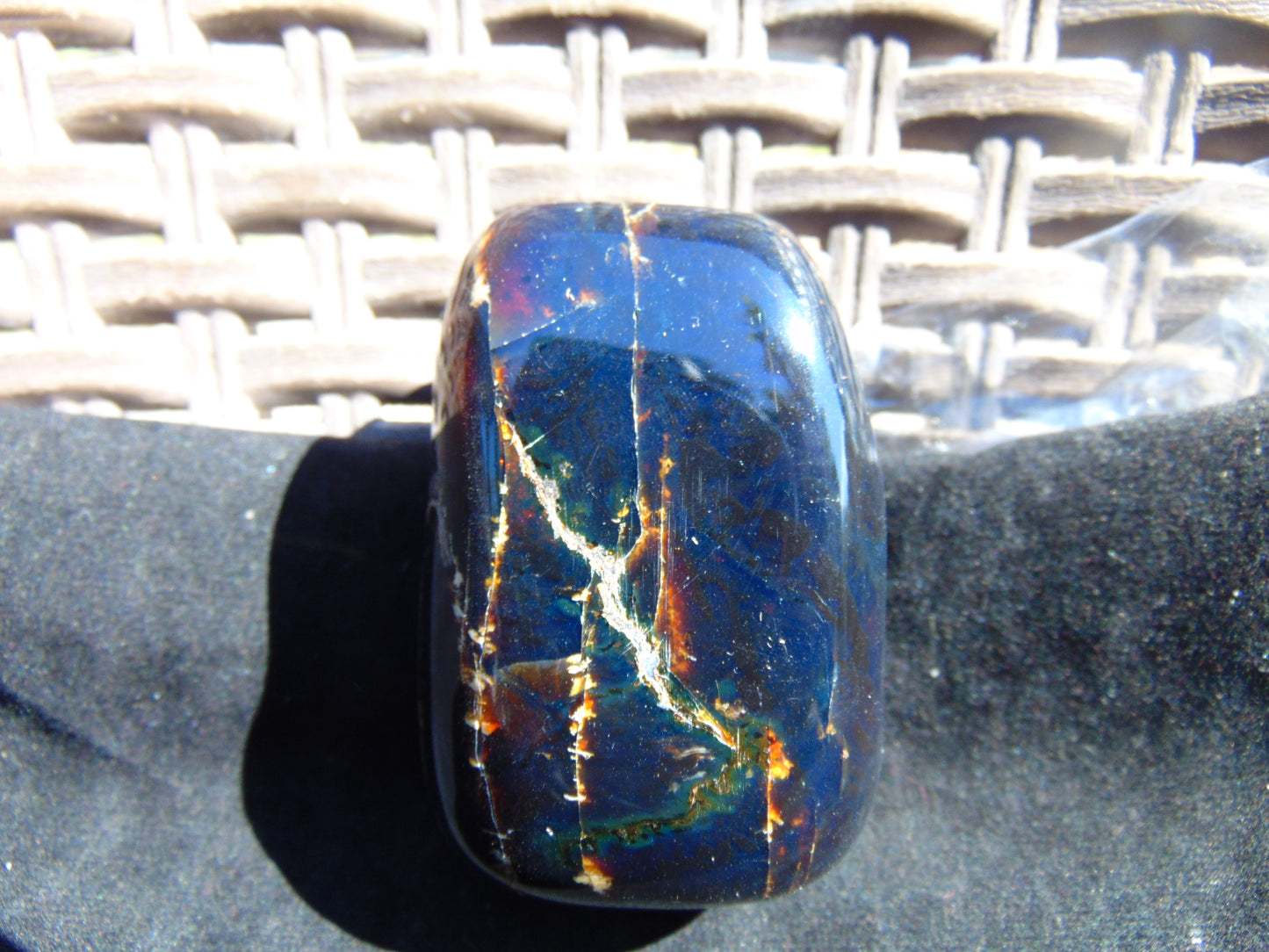 99 gram Shaped Square Block dilled Polished 10x9x9 cm Indonesia Blue Amber for Healing 26bf90