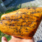 406 gram Polished Indonesia Yellow Fragrance Amber for Healing FR19A