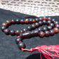 89 gr Tasbih Mesbah Rosary 33+2 Beads 16 mm Indonesian Dark Red Amber for Healing 26TBE2