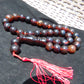 89 gr Tasbih Mesbah Rosary 33+2 Beads 16 mm Indonesian Dark Red Amber for Healing 26TBE2