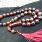 88 gr Tasbih Mesbah Rosary 33+2 Beads 16 mm Indonesian Red Blue Amber for Healing 26TBE8