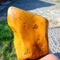 280 gram Polished Indonesia Yellow Fragrance Amber for Healing FK24