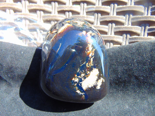 139 gram Shaped Square Fully Drilled Polished 10x9x9 cm Indonesia Daark Blue Amber for Healing 26bf61