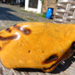 296 gram Polished Indonesia Yellow Fragrance Amber for Healing FK22