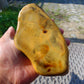296 gram Polished Indonesia Yellow Fragrance Amber for Healing FK22