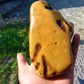 296 gram Polished Indonesia Yellow Fragrance Amber for Healing FK22