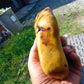 296 gram Polished Indonesia Yellow Fragrance Amber for Healing FK22