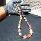 57 gram Small Beads Combination Necklace Indonesian red white Amber for Healing A55K137