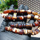 57 gram Small Beads Combination Necklace Indonesian red white Amber for Healing A55K137