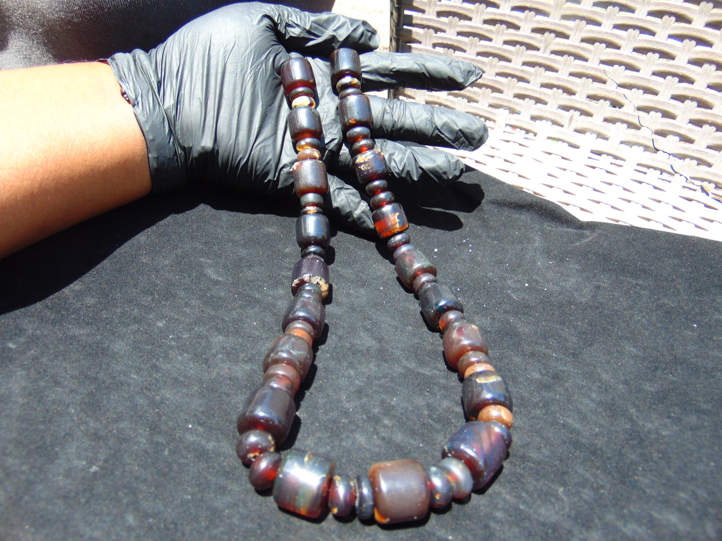 90 gram Small Beads Combination Necklace Indonesian Amber for Healing A55K140