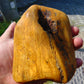 240 gram Polished Indonesia Yellow Fragrance Amber for Healing FK21