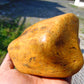 240 gram Polished Indonesia Yellow Fragrance Amber for Healing FK21