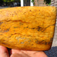 422 gram Polished Indonesia Yellow Fragrance Amber for Healing FK15