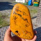 522 gram Polished Indonesia Yellow Fragrance Amber for Healing FK14