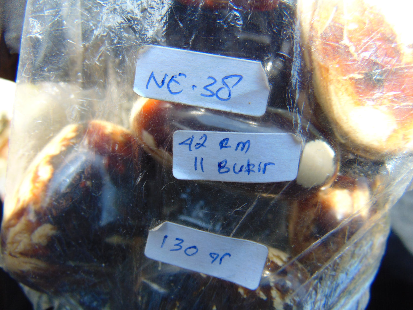 130 gr Small Necklace Indonesian white Amber for Healing NE38