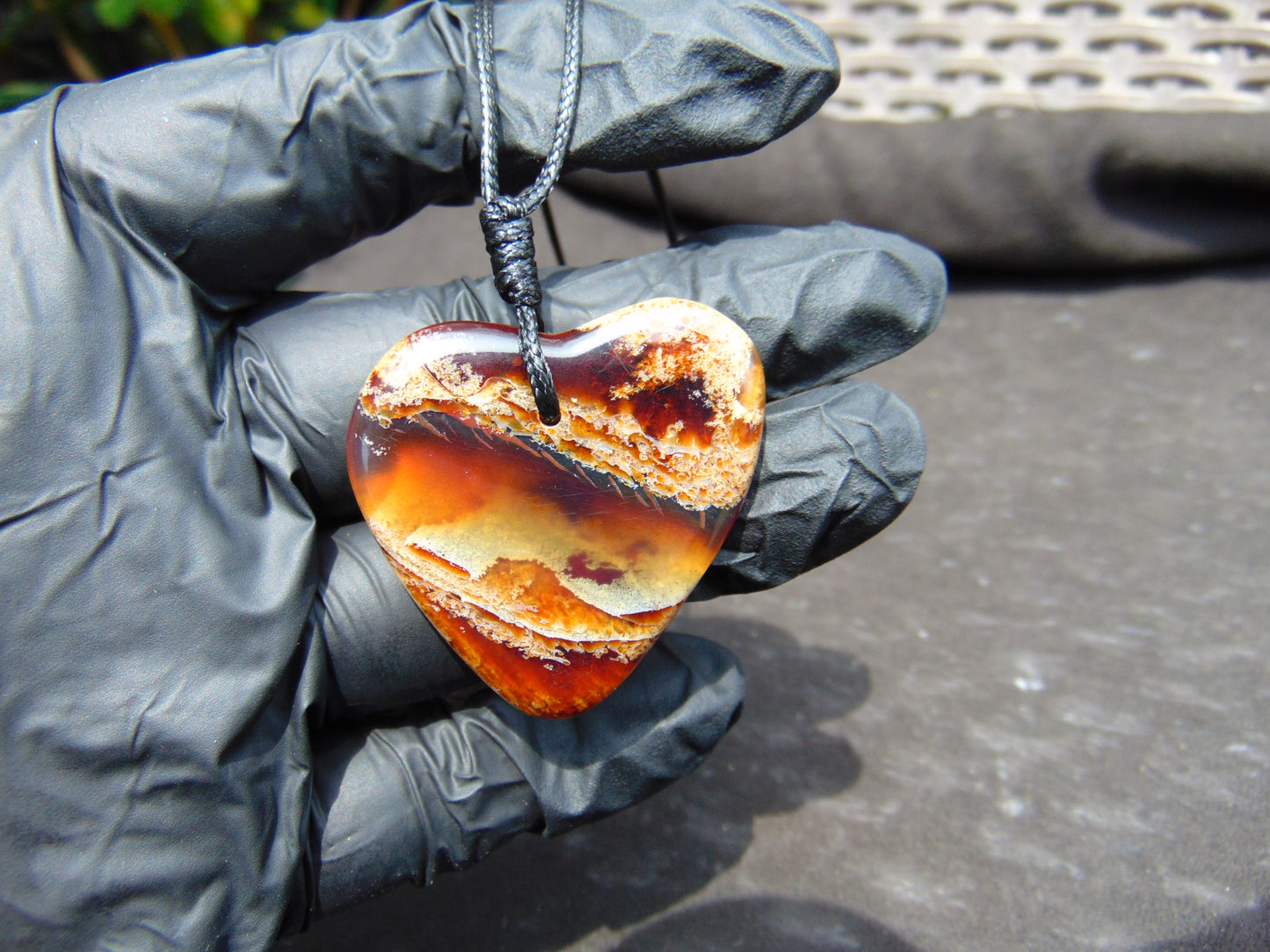 7 gr Heart Pendant 37x40x7mm Indonesia Amber for Healing 25N230