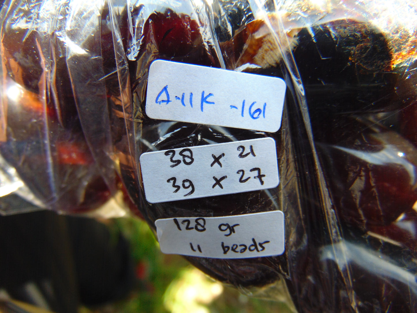 128 gr Small Necklace 11 beads Indonesian Amber for Healing A11K161