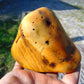 291  gram Polished Indonesia Yellow Fragrance Amber for Healing FK17