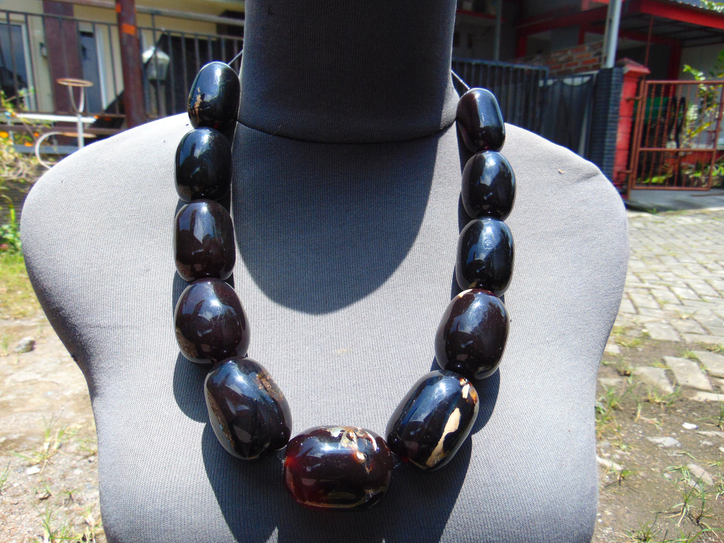 201 gr Small Necklace 11 beads Indonesian Amber for Healing A11K157