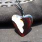 7 gr Heart Pendant 38x39x8mm Indonesia Amber for Healing 25N244