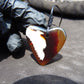 7 gr Heart Pendant 38x39x8mm Indonesia Amber for Healing 25N244