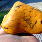264  gram Polished Indonesia Yellow Fragrance Amber for Healing FK20