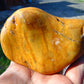 264  gram Polished Indonesia Yellow Fragrance Amber for Healing FK20
