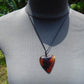 7 gr Heart Pendant 38x39x8mm Indonesia Amber for Healing 25N244