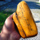 562 gram Polished Indonesia Yellow Fragrance Amber for Healing KM4