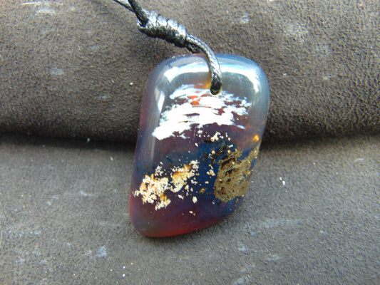 26 gr Pendant Indonesian Blue Amber for Healing PEY143