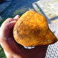 270 gram Polished Indonesia Yellow Fragrance Amber for Healing KM12