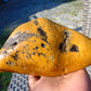 400 gram Polished Indonesia Yellow Fragrance Amber for Healing KM6