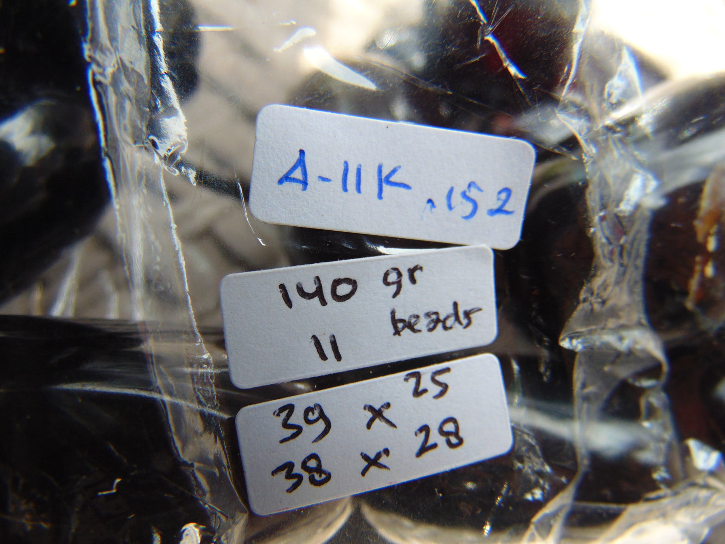 140 gr Small Necklace 11 beads Indonesian Cherry Red Amber for Healing A11K152