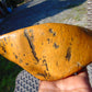 400 gram Polished Indonesia Yellow Fragrance Amber for Healing KM6