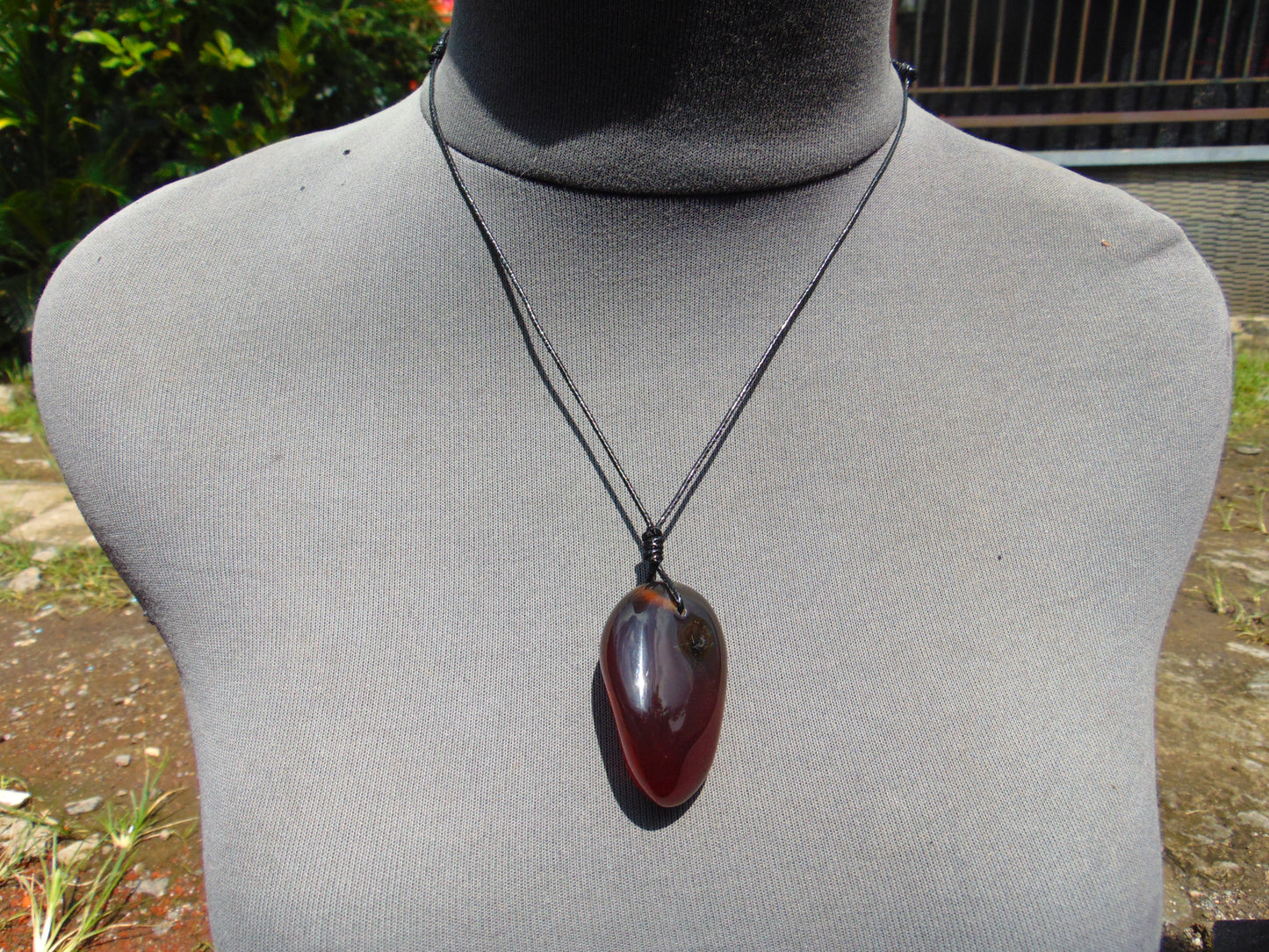 14 gr Pendant 46x28x20 mm Indonesian Blue Amber for Healing 25A470