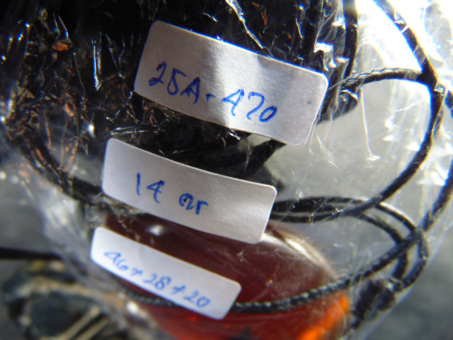 14 gr Pendant 46x28x20 mm Indonesian Blue Amber for Healing 25A470