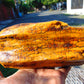 746 gram Polished Indonesia Yellow Fragrance Amber for Healing KM18
