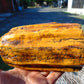 746 gram Polished Indonesia Yellow Fragrance Amber for Healing KM18