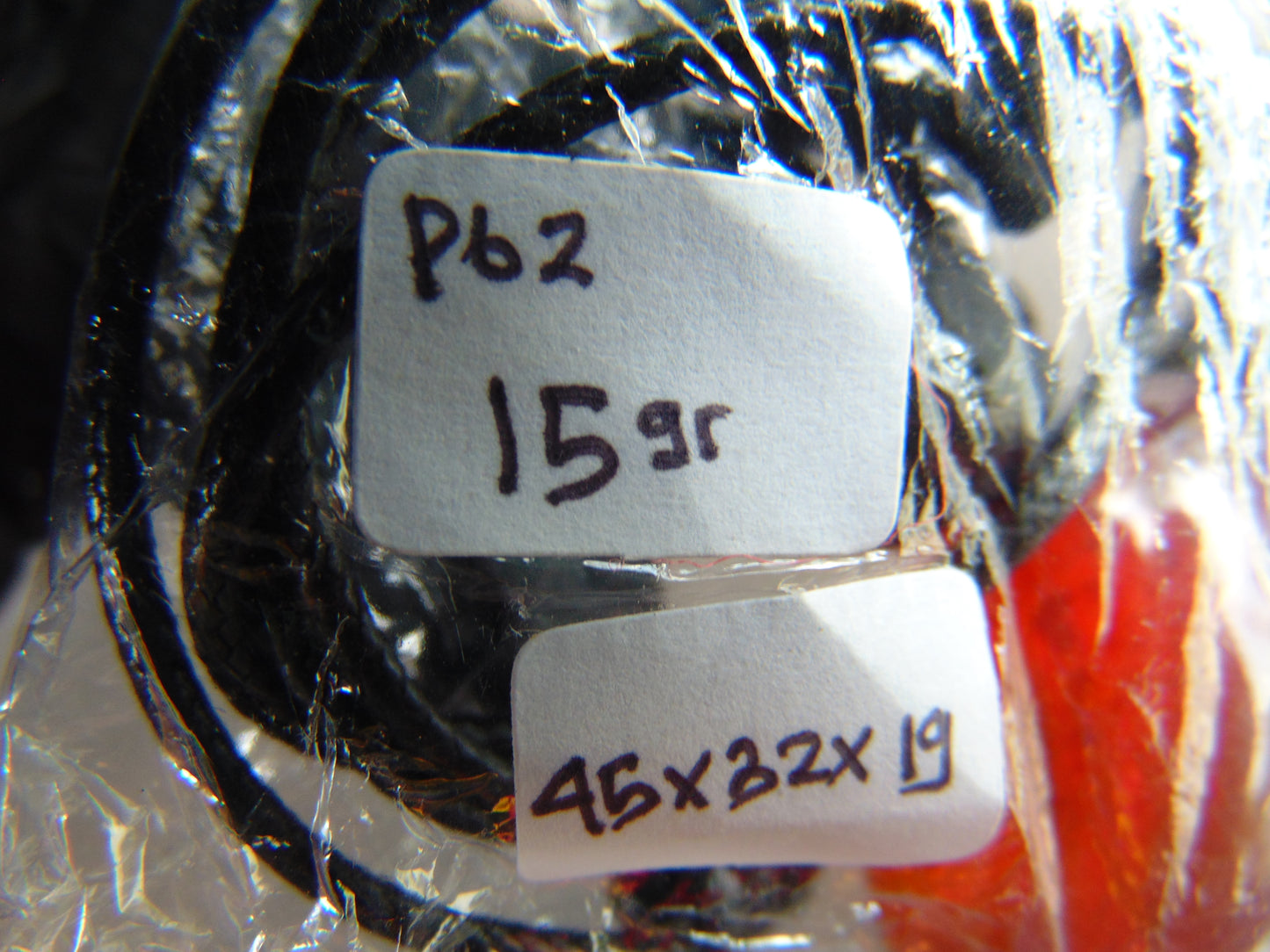 15  gr Pendant 45x32x19 mm Indonesian Blue Amber for Healing P62