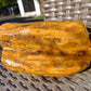 343 gram Polished Indonesia Yellow Fragrance Amber for Healing KM14
