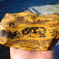 343 gram Polished Indonesia Yellow Fragrance Amber for Healing KM14