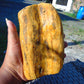 343 gram Polished Indonesia Yellow Fragrance Amber for Healing KM14