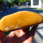 276 gram Polished Indonesia Yellow Fragrance Amber for Healing KM7