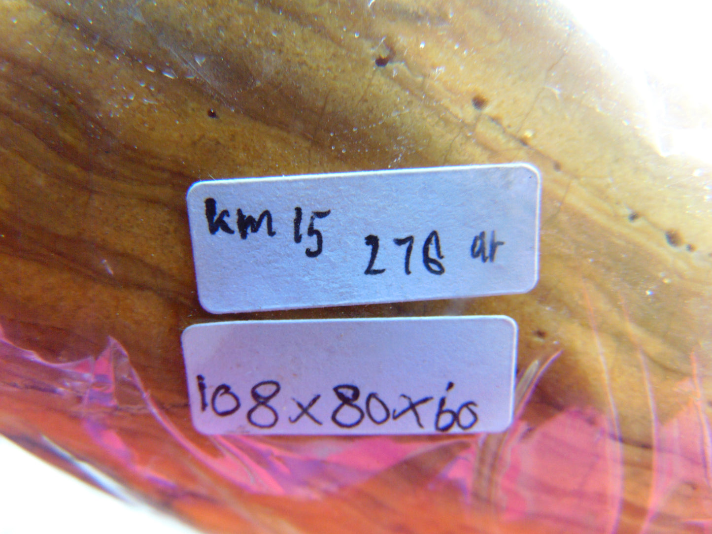 276 gram Polished Indonesia Yellow Fragrance Amber for Healing KM15