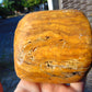 367 gram Polished Indonesia Yellow Fragrance Amber for Healing KM20